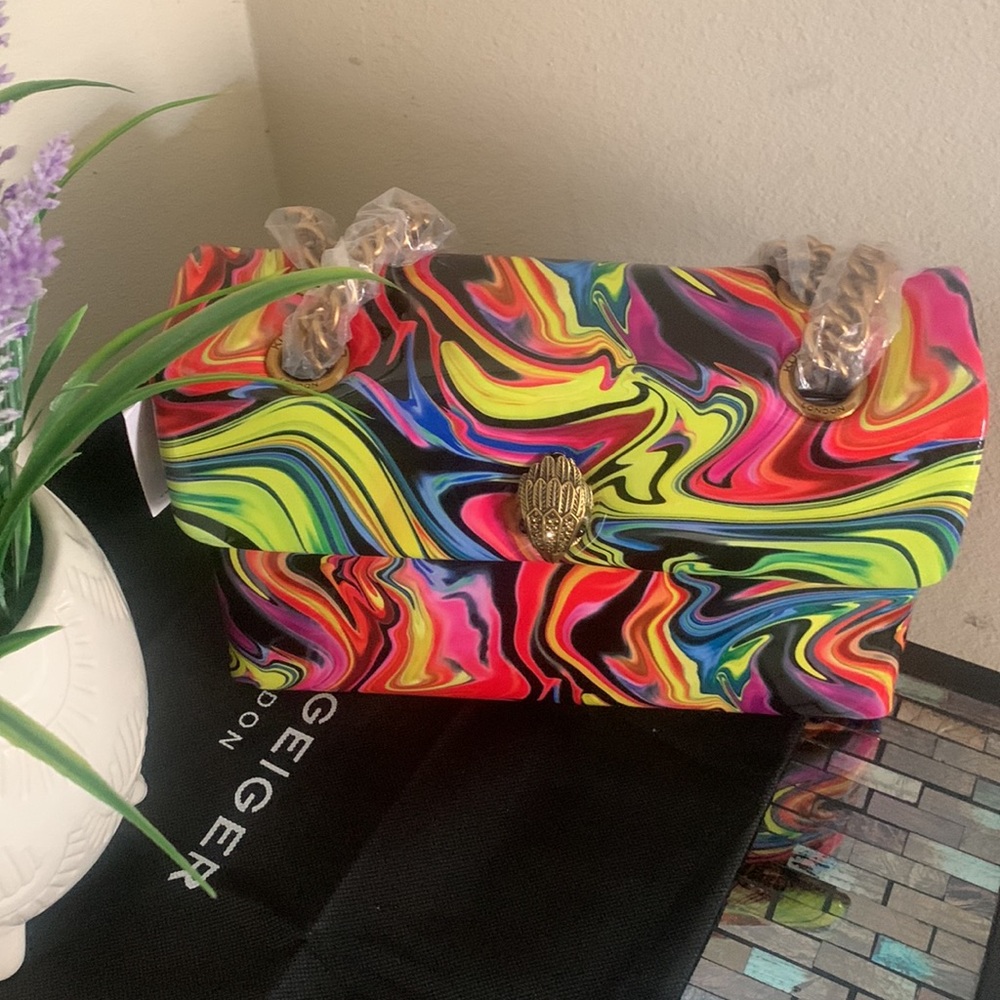 Kurt Geiger London Kensington X Marble Shoulder Bag - Picture 8 of 16